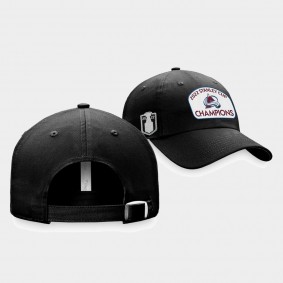 Colorado Avalanche 2022 Stanley Cup Champions Fundamental Adjustable Hat Black