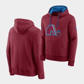 Colorado Avalanche 2021 Special Edition Blue Archival Throwback Pullover Hoodie