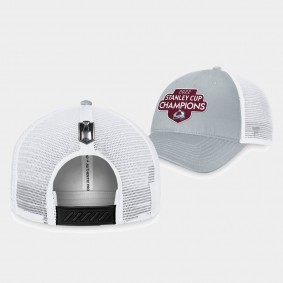 Colorado Avalanche 2022 Stanley Cup Champions Locker Room Adjustable Hat Gray