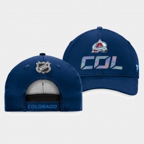 Colorado Avalanche Locker Room Authentic Pro Adjustable Hat Navy