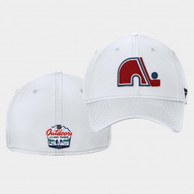 Colorado Avalanche Hat 2021 NHL Outdoors at Lake Tahoe White Flex
