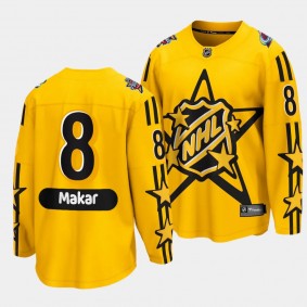 Cale Makar Colorado Avalanche 2024 NHL All-Star Game Yellow #8 Breakaway Jersey Men's