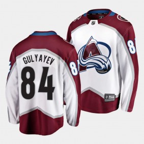 Colorado Avalanche Mikhail Gulyayev 2023 NHL Draft White Away Jersey Breakaway Player